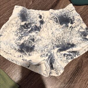 Lululemon tie dye sweatpant shorts